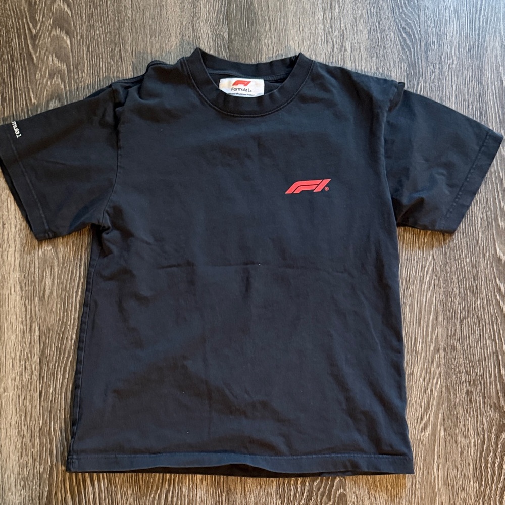 PacSunxFormula 1 collaboration Black Tee with Red Logo